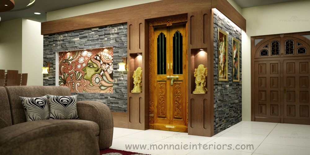 Traditional Retreat Architects In Kerala   Kerala Style Pooja Room Interior Designs 1000x500 