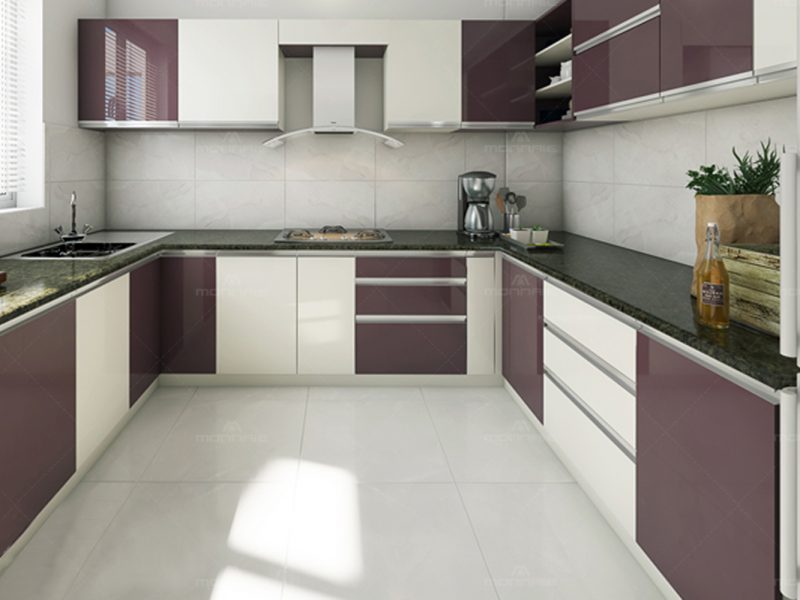 Black Currant Color & Modular Kitchen Designs & Cabinets, Kochi, Kerala